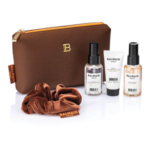 Balmain Limited Edition Cosmetic Bag Dark Brown