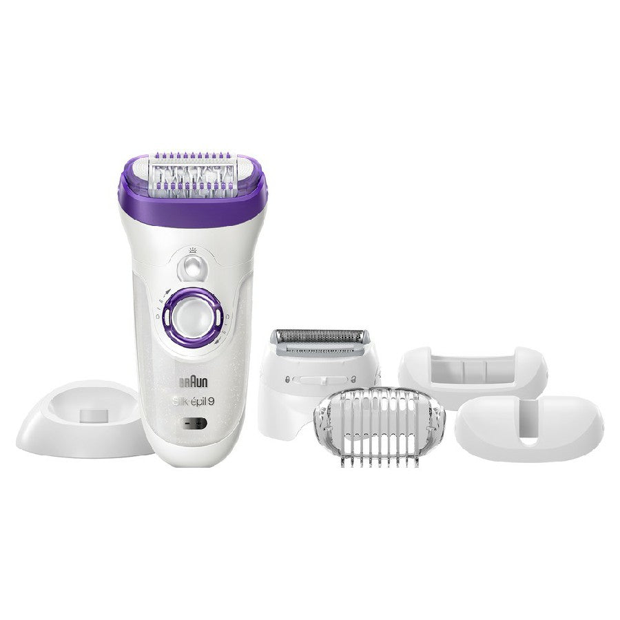 Silk Epilator 9 - Wet & Dry, Shaver Legs, Body & Face