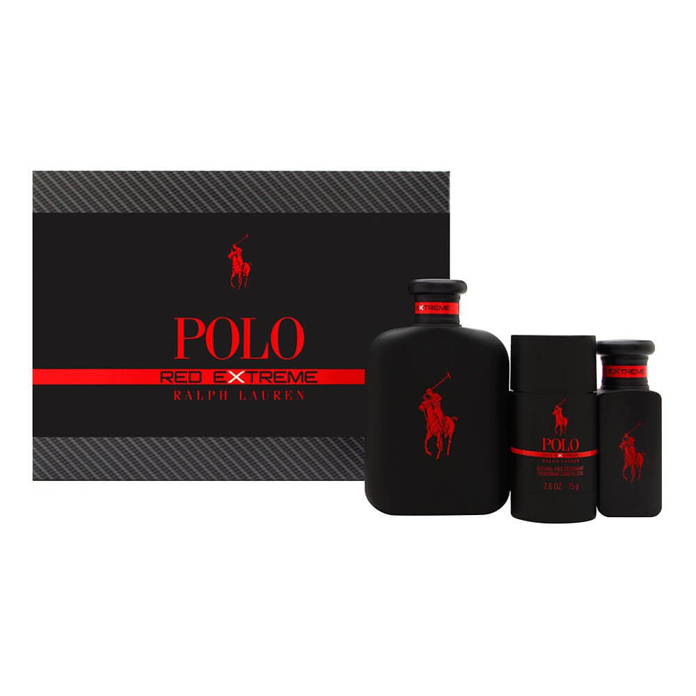Polo Red Extreme by Ralph Lauren, 3 Piece Gift Set for Men