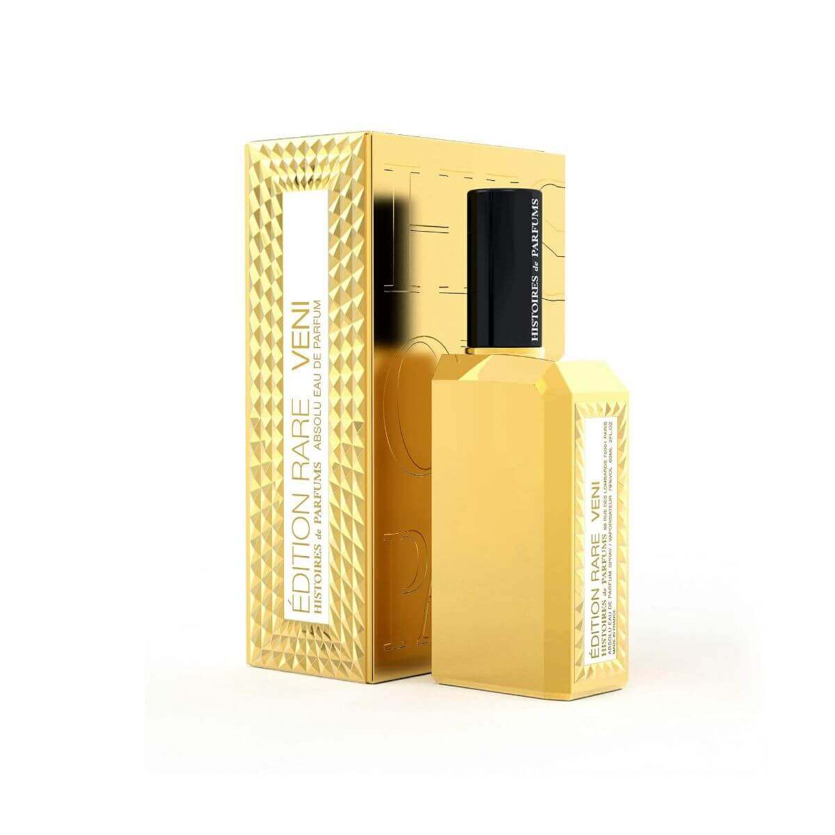 Histoires De Parfum – Veni Yellow Gold, A Musky Floral Scent For Both Women And Mena Golden Bottle, A Symbol Of Wealth, A Royal Scent Filled With Pure Cardamom And Saffron WavesTop Notes : Cinnamon, Absolu Cardamom, Lavender, GalbanumHeart Notes : Gaiac Wood, Saffron, CarnationBase Notes: Ambergris, Oakmoss, Musk, Patchouli Oil, Vanilla, Toffee.
