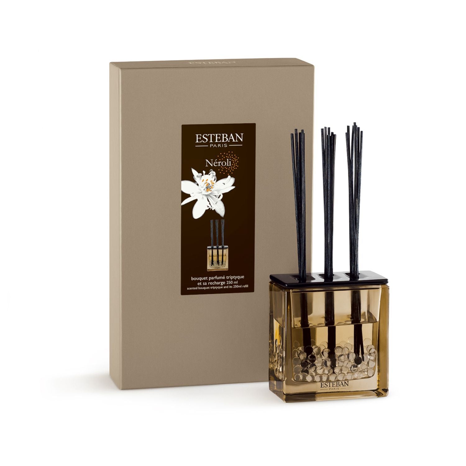 SCENTED BOUQUET TRIPTYQUE AND ITS 250 ML REFILL - MOKA EDITI
