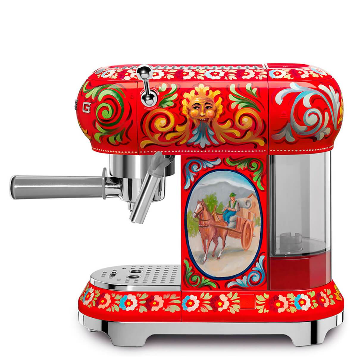 Smeg Dolce & Gabbana Espresso Machine , 50's Retro Style
