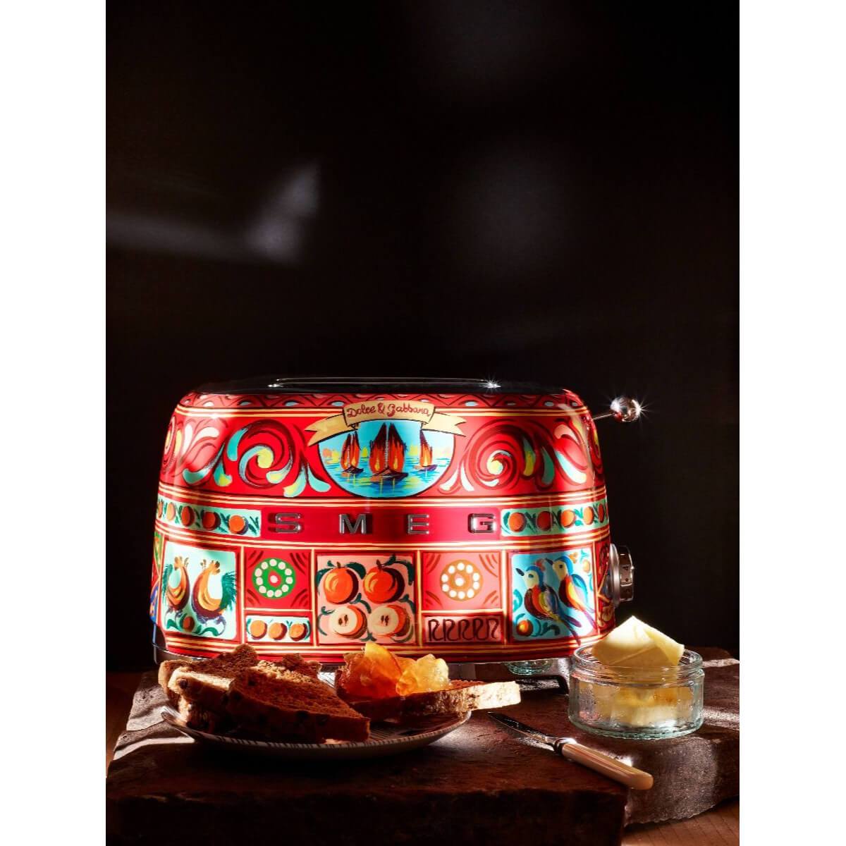 Smeg Dolce & Gabbana 2-Slice Toaster, 50's Retro Style