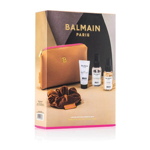 B6 Balmain Limited Edition Cosmetic Bag SS22 Medium Brown