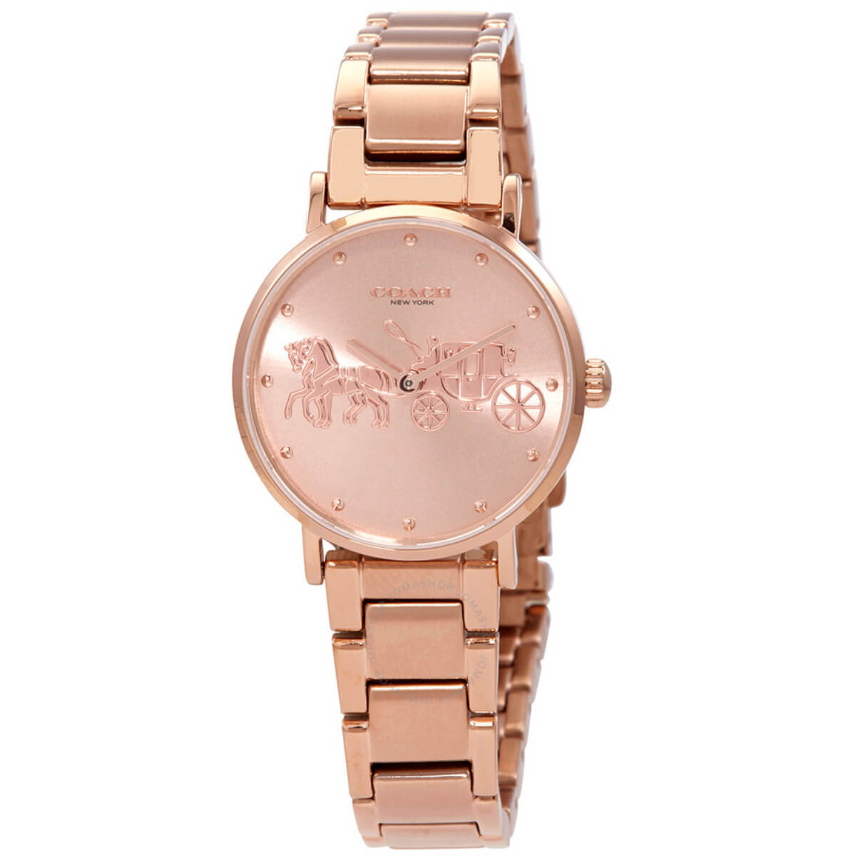 Coach women's store rose gold watches