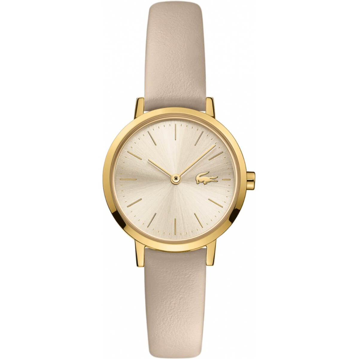Lacoste Moon Women's 28mm Champagne Dial, Ionic Thin Gold Plated 1 Steel Case, Strap Watch (SKU 2001119)